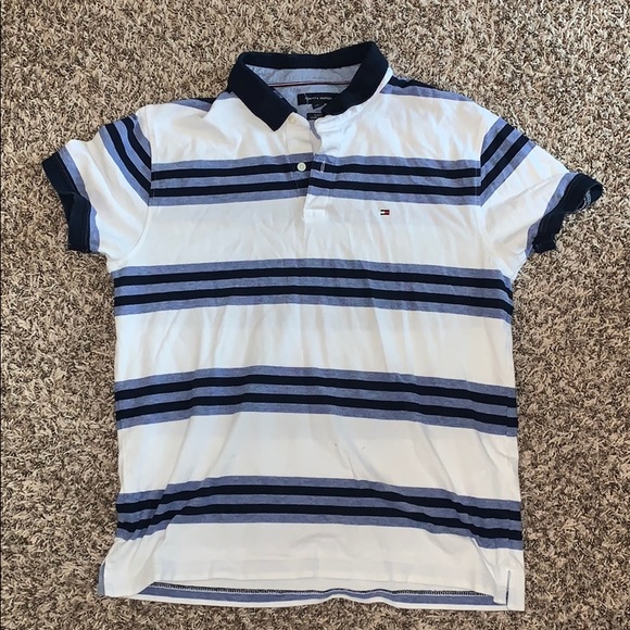 Tommy Hilfiger Other - Blue/white striped polo